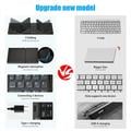 B089 Tastiera wireless pieghevole con tastierino numerico - 81 tasti - Nero