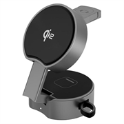 B30 Caricabatterie wireless magnetico pieghevole 3 in 1 Qi2 da 15W