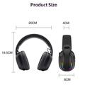 Cuffie wireless over-ear B500 con luci RGB - Nero