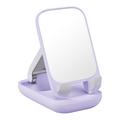 BASEUS Supporto per telefono pieghevole serie Seashell con specchio, supporto per cellulare regolabile