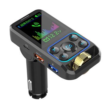 Trasmettitore FM Bluetooth e Caricabatteria Rapido per Auto con Display LCD BC83