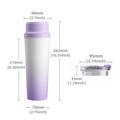 BDL-009 Spremiagrumi/frullatore portatile senza fili 2 in 1 - 650ml - Viola sfumato