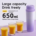 BDL-009 Spremiagrumi/frullatore portatile senza fili 2 in 1 - 650ml - Viola sfumato