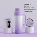 BDL-009PRO Spremiagrumi/frullatore 2 in 1 a batteria con manico - 650ml - Viola