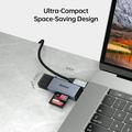 Lettore di schede BENFEI 2 in 1 USB-C/USB-A 3.0 - SD, TF, microSD - Nero
