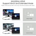 Hub adattatore USB-C 5 in 1 BENFEI - HDMI 4K, PD da 100W, USB-A - Grigio