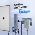 Hub adattatore USB-C 7 in 1 BENFEI - HDMI 4K a 60Hz, PD da 100W, 3 porte USB-A, lettore di schede SD e microSD