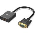 Adattatore HDMI/VGA BENFEI - Jack da 3.5mm, Full HD 1080p - Nero