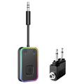 BF01 Adattatore/trasmettitore audio Bluetooth per aerei, TV, computer - Nero