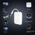 BF02 Adattatore/trasmettitore audio Bluetooth per aerei, TV e palestre - Bianco