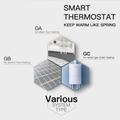BHT-002 Termostato intelligente WiFi per riscaldamento con caldaia e schermo tattile - Nero