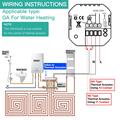 BHT-002 Termostato intelligente WiFi per riscaldamento con caldaia e schermo tattile - Nero