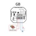BHT-002 Termostato intelligente WiFi per riscaldamento con caldaia e schermo tattile - Nero