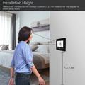 BHT-002 Termostato intelligente WiFi per riscaldamento con caldaia e schermo tattile - Nero