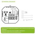 BHT-006GBW Termostato intelligente per riscaldamento a pavimento elettrico - Wi-Fi, app Tuya, comando vocale