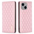 Custodia a Portafoglio per iPhone 14 Plus Binfen Color BF Style-16 - Rosa