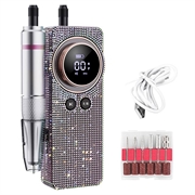 BLUEQUE BQ-108: trapano elettrico per unghie con design a diamante, per gel e acrilico - 35.000 giri/min