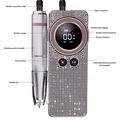 BLUEQUE BQ-108: trapano elettrico per unghie con design a diamante, per gel e acrilico - 35.000 giri/min