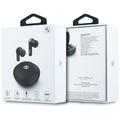 Auricolari wireless BMW Leather Metal Logo ENC - Nero