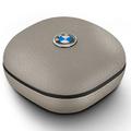 Auricolari wireless BMW Leather Metal Logo ENC - Taupe