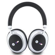 Cuffie wireless on-ear BMW M con logo in carbonio e metallo e cancellazione del rumore ambientale (ENC) - Argento