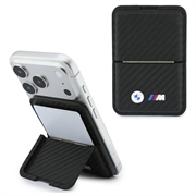 Portacarte e portafoglio MagSafe BMW M Carbon Metal Logos - Nero