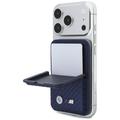 Portacarte e portafoglio MagSafe BMW M Carbon Metal Logos - Blu navy