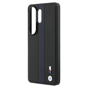 Custodia magnetica Samsung Galaxy S26 Ultra BMW M Perforated Stripes and Metal Logo - Blu / Nera