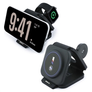 Caricabatterie wireless magnetico pieghevole 3 in 1 BMW M con logo Q2 stampato