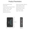 Ricevitore audio BT200 NFC Bluetooth 5.0 - Adattatore AUX 3.5mm e RCA - Nero