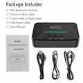 Ricevitore audio BT200 NFC Bluetooth 5.0 - Adattatore AUX 3.5mm e RCA - Nero