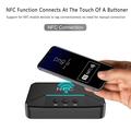 Ricevitore audio BT200 NFC Bluetooth 5.0 - Adattatore AUX 3.5mm e RCA - Nero