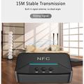Ricevitore audio BT200 NFC Bluetooth 5.0 - Adattatore AUX 3.5mm e RCA - Nero