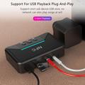 Ricevitore audio BT200 NFC Bluetooth 5.0 - Adattatore AUX 3.5mm e RCA - Nero