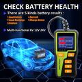 Analizzatore e tester per batterie BT30 per auto, moto e autocarri - 1.8", 6V/12V/24V