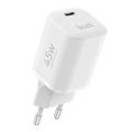 BUDI AC020EW Caricabatterie USB-C veloce GaN 45W - Bianco