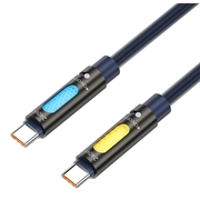 Cavo di ricarica USB-C/USB-C BWOO Aromatherapy - 240W, 1.2m - Blu scuro