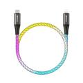 Cavo USB-C/Lightning intrecciato BWOO RGB - 1m, 27W