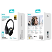 Cuffie wireless over-ear BWOO RGB con ANC - Nero