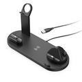 BXD-07 Stazione di ricarica wireless magnetica 4 in 1 per iPhone, Apple Watch e AirPods - 15W - Nero