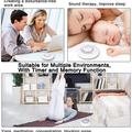 Dispositivo per favorire il sonno dei bambini / Generatore di suoni con rumore bianco, proiettore di stelle e luce notturna - Bianco