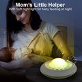 Dispositivo per favorire il sonno dei bambini / Generatore di suoni con rumore bianco, proiettore di stelle e luce notturna - Bianco