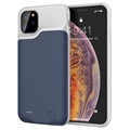 Cover Batteria Backup per iPhone 11 Pro Max - 6500mAh - Blu Scuro / Grigio