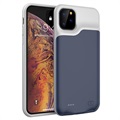 Cover Batteria Backup per iPhone 11 Pro Max - 6500mAh - Blu Scuro / Grigio