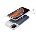 Cover Batteria Backup per iPhone 11 Pro Max - 6500mAh - Blu Scuro / Grigio