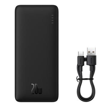 Baseus Airpow 10000mAh Banca di potenza a carica rapida con doppia porta - 20W - Nero