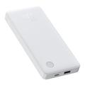 Power Bank Baseus Airpow Lite da 10000mAh con cavo USB-C - 15W - Bianco
