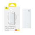 Power Bank Baseus Airpow Lite da 10000mAh con cavo USB-C - 15W - Bianco