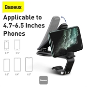 Supporto universale per telefono da auto Baseus Big Mouth Pro SUDZ-A01 - 4.7-6.5" - Nero