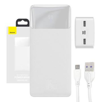Baseus Bipow Display digitale 15W Banca di energia 30000mAh - Bianco